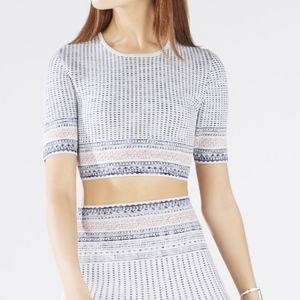 Bcbg Crop top and matching skirt set